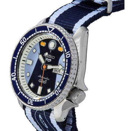 Montre pour homme Seiko 5 Sports SKX Sense Style Honda Super Cub édition limitée à cadran bleu automatique SRPK37K1 100M