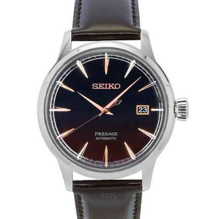 Montre automatique pour homme Seiko Presage Cocktail Time Purple Sunset Star Bar édition limitée cadran multicolore SRPK75J1