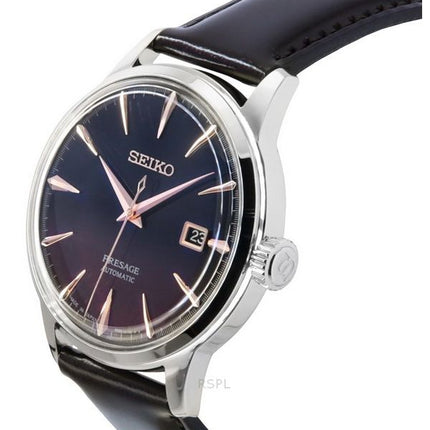 Montre automatique pour homme Seiko Presage Cocktail Time Purple Sunset Star Bar édition limitée cadran multicolore SRPK75J1