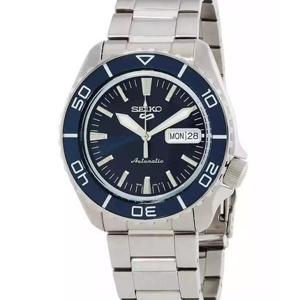 Montre homme Seiko 5 Sports SKX Series en acier inoxydable avec cadran bleu Sunray SRPK97K1 automatique 100M
