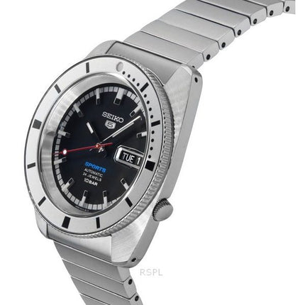 Montre homme Seiko 5 Sports 1968 Recreation Limited Edition cadran noir automatique SRPL05K1 100M avec bracelet supplémentaire
