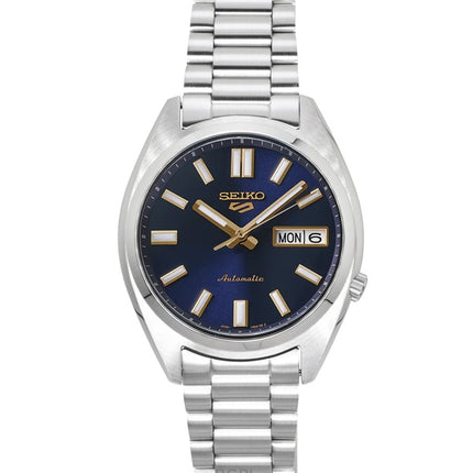 Montre homme Seiko 5 Sports SNXS en acier inoxydable, cadran bleu, automatique SRPL55K1, étanche à 100 m