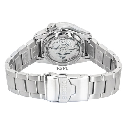 Montre homme Seiko 5 Sports SKX Street Stonewash en acier inoxydable, cadran noir, automatique SRPL79K1, étanche à 100 m