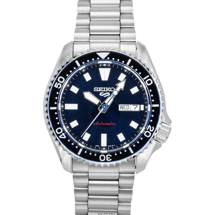 Montre homme Seiko 5 Sports SKX Redux en acier inoxydable, cadran bleu, automatique SRPL83K1, étanche à 100 m