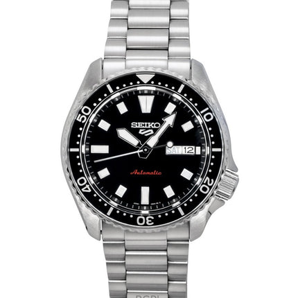 Montre homme Seiko 5 Sports SKX Redux en acier inoxydable, cadran noir, automatique SRPL85K1, étanche à 100 m