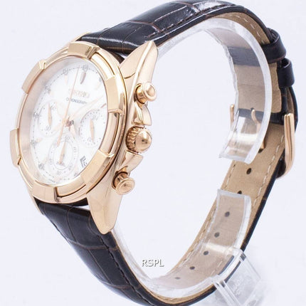 Montre Seiko chronographe Quartz diamant Accent SRW784 SRW784P1 SRW784P féminin