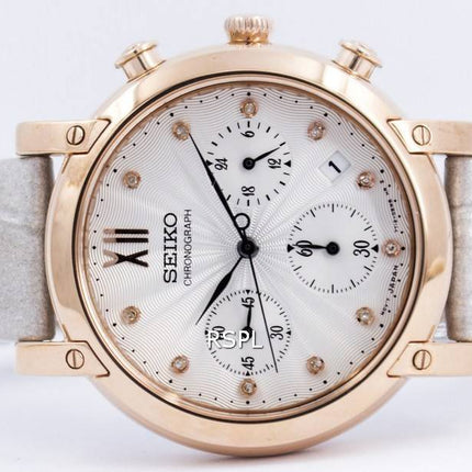 Cristaux Seiko Chronographe Quartz SRW834 SRW834P1 SRW834P Montre Femme