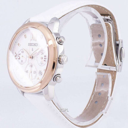 Montre Seiko Lukia Chronographe Quartz SRWZ84 SRWZ84P1 SRWZ84P pour femme, remise à neuf