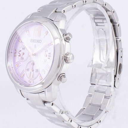 Montre Seiko Lukia Chronographe Quartz SRWZ97 SRWZ97P1 SRWZ97P féminin