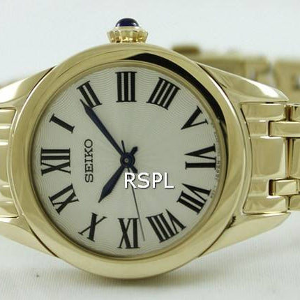 Montre Seiko Gold Tone Quartz SRZ384P féminin