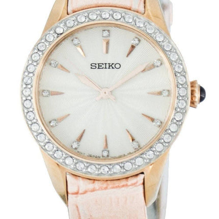Montre Seiko Quartz cristaux Swarovski SRZ388 SRZ388P1 SRZ388P féminin