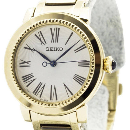Montre Seiko Quartz couleur or Cabochon Couronne SRZ450P1 SRZ450P féminin