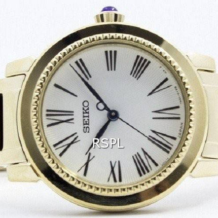 Montre Seiko Quartz couleur or Cabochon Couronne SRZ450P1 SRZ450P féminin