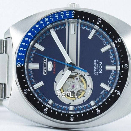 Seiko 5 Sports automatique 24 bijoux coeur ouvert Dial Japon a SSA327 SSA327J1 SSA327J hommes regarder