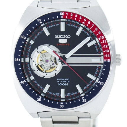 Seiko 5 Sports automatique 24 bijoux ouvre montre coeur SSA329 SSA329K1 SSA329K hommes cadran