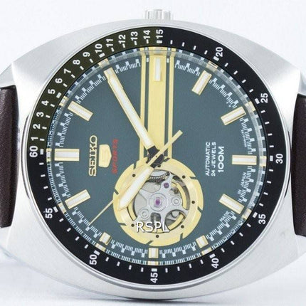 Seiko 5 Sports automatique 24 bijoux coeur ouvert Dial Japon a SSA333 SSA333J1 SSA333J hommes regarder