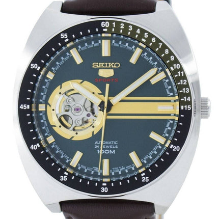 Seiko 5 Sports automatique 24 bijoux ouvre montre coeur SSA333 SSA333K1 SSA333K hommes cadran