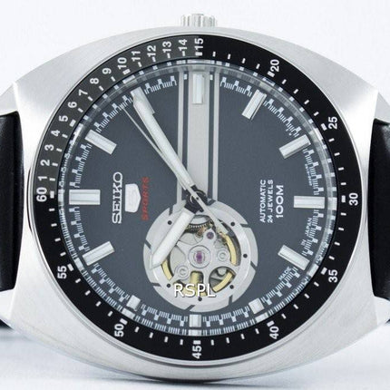 Seiko 5 Sports automatique 24 bijoux coeur ouvert Dial Japon a SSA335 SSA335J1 SSA335J hommes regarder