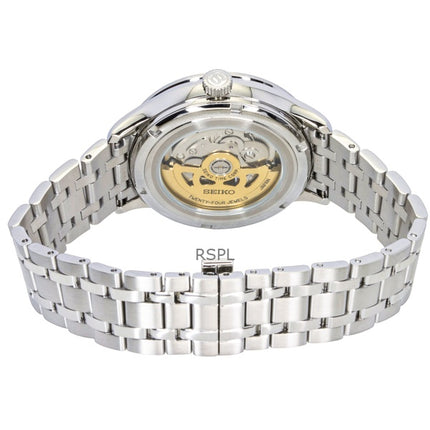 Montre homme Seiko Presage Japanese Garden en acier inoxydable, cadran rose pâle, automatique SSA465J1