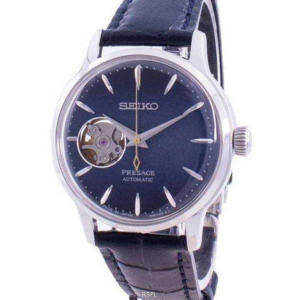 Montre Seiko Presage Automatic Cocktail Time Blue Moon SSA785 SSA785J1 SSA785J Open Heart pour femme, fabriquée au Japon, remise à neuf