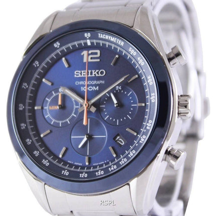 Montre Seiko chronographe Quartz 100M SSB091P1 SSB091P hommes
