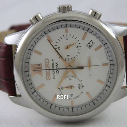 Montre Seiko chronographe 100M SSB143P1 SSB143P masculin