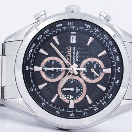 Montre Seiko chronographe Quartz tachymètre SSB199 SSB199P1 SSB199P hommes