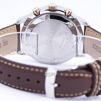 Montre Seiko Chronographe Quartz Tachymeter 100M SSB211 SSB211P1 SSB211P hommes