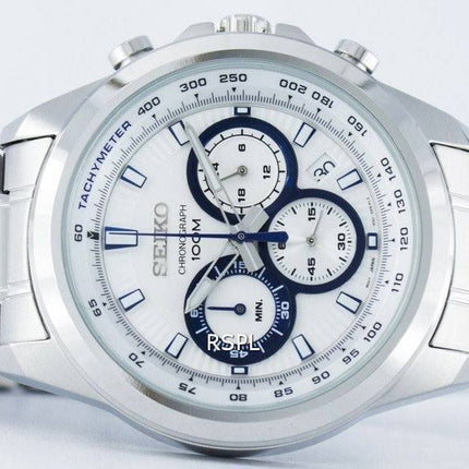 Montre Seiko chronographe Quartz tachymètre SSB239 SSB239P1 SSB239P hommes