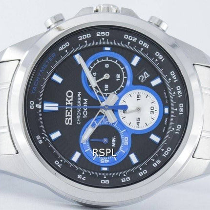 Montre Seiko chronographe Quartz tachymètre SSB243 SSB243P1 SSB243P hommes