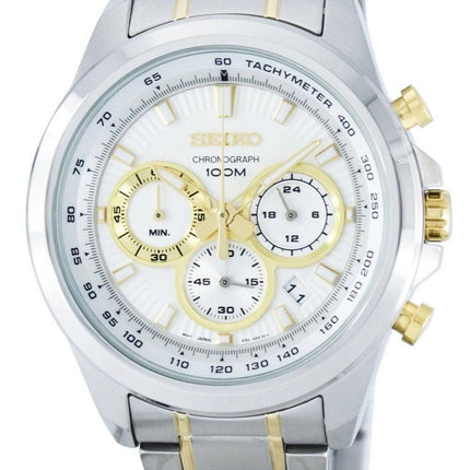 Robe de Seiko Chronograph Quartz tachymètre SSB245 SSB245P1 SSB245P Men Watch