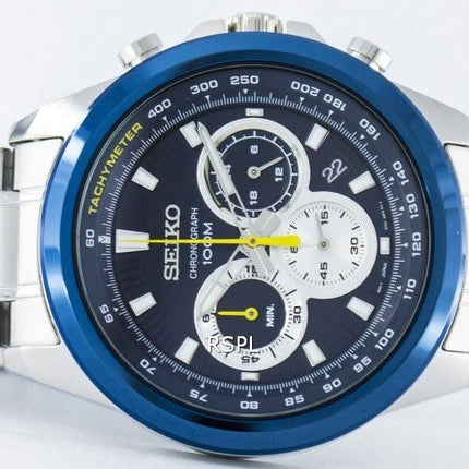 Montre Seiko chronographe Quartz tachymètre SSB251 SSB251P1 SSB251P hommes