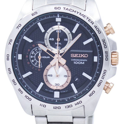 Montre Seiko Sport chronographe tachymètre Quartz SSB281 SSB281P1 SSB281P hommes
