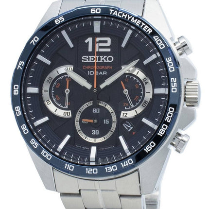 Montre Homme Seiko Chronographe SSB345 SSB345P1 SSB345P Tachymeter Quartz