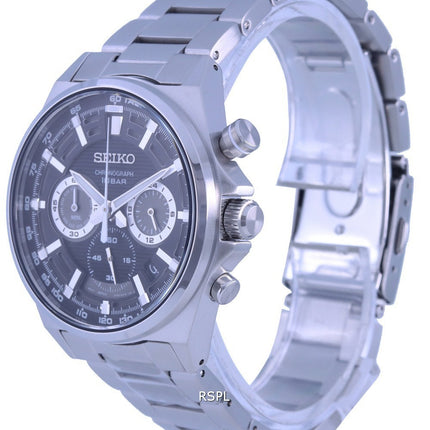 Montre Homme Seiko Neo Sports Chronographe Cadran Noir Quartz SSB397 SSB397P1 SSB397P 100M