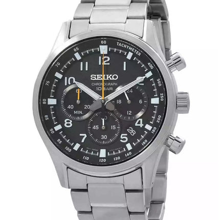 Montre Seiko Discover More Sport Chronographe Acier Inoxydable Cadran Noir Quartz SSB447P1 100M Homme