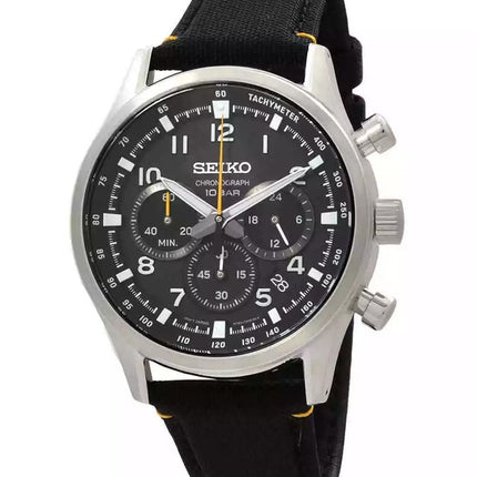 Montre Seiko Discover More Sport Chronographe Bracelet Nylon Cadran Noir Quartz SSB449P1 100M Homme
