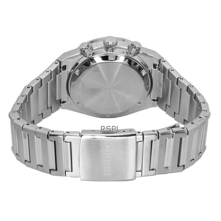 Montre Seiko Conceptual Chronograph pour homme, acier inoxydable, cadran bleu clair, quartz, SSB459P1, 100 m