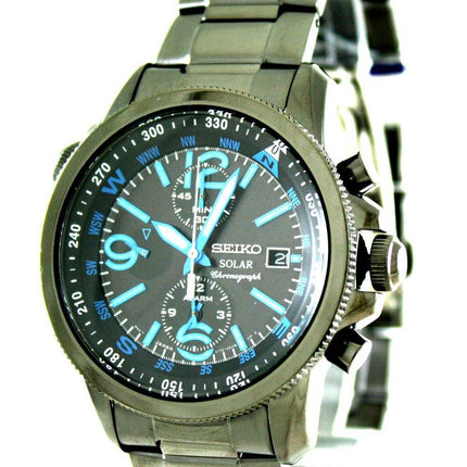 Seiko solaire alarme chronographe SSC079P1 SSC079P SSC079