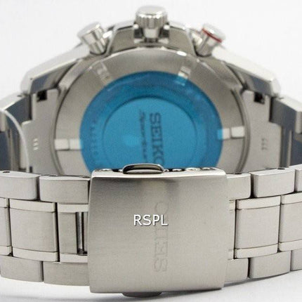 Montre Seiko Sportura Chronographe solaire perpétuelle SSC355P1 SSC355P masculin