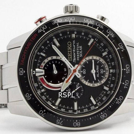 Montre Seiko Sportura Chronographe solaire perpétuelle SSC357P1 SSC357P masculin