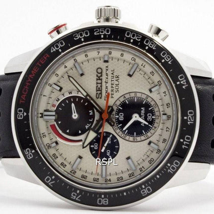 Montre Seiko Sportura Chronographe solaire perpétuelle SSC359P1 SSC359P masculin