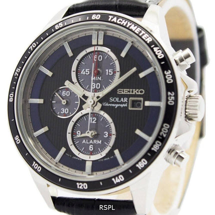 Montre Seiko chronographe solaire alarme SSC437P1 SSC437P hommes