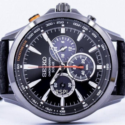 Montre Seiko solaire Chronographe Tachymètre SSC499 SSC499P1 SSC499P hommes