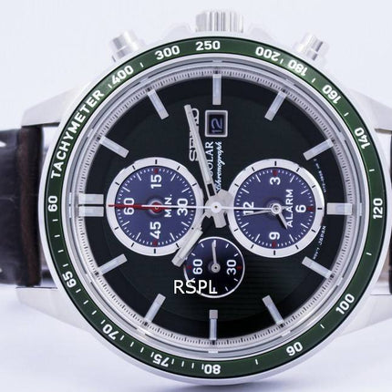 Montre Seiko solaire alarme chronographe SSC501 SSC501P1 SSC501P hommes