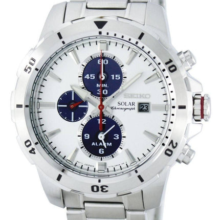 Montre Seiko chronographe solaire alarme SSC553 SSC553P1 SSC553P hommes
