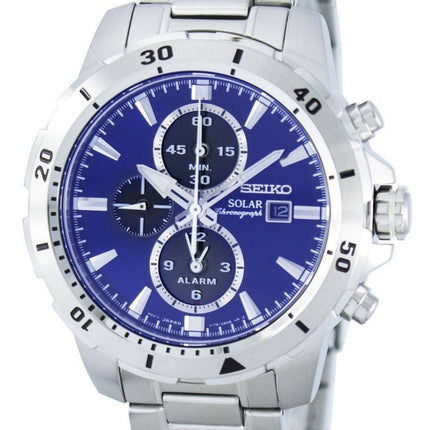 Montre Seiko chronographe solaire alarme SSC555 SSC555P1 SSC555P hommes