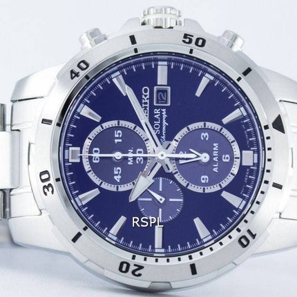 Montre Seiko chronographe solaire alarme SSC555 SSC555P1 SSC555P hommes