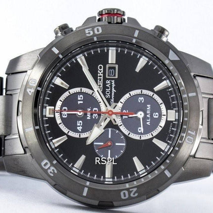 Montre Seiko chronographe solaire alarme SSC559 SSC559P1 SSC559P hommes