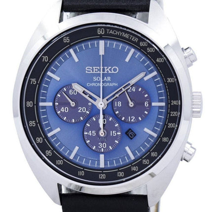 Montre Seiko solaire chronographe tachymètre SSC625 SSC625P1 SSC625P hommes